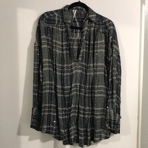 Free People | Plaid Blouse